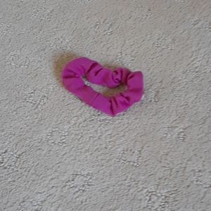 Pink scrunchie